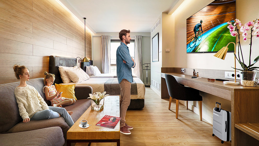Netflix im Hotelzimmer mit Philips-TVs - fast wie zu Hause