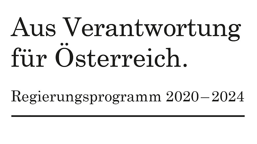 Regierungsprogramm 2020 - 2024