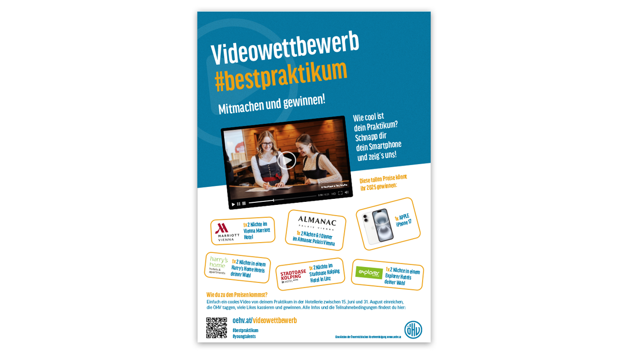 Plakat vom ÖHV-Videowettbewerb