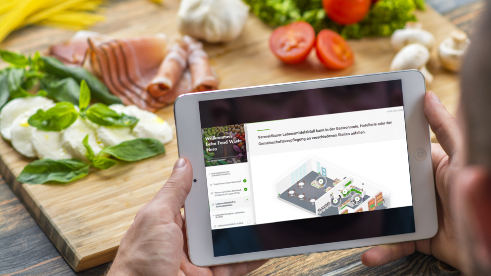 "Food Waste Hero": interaktiver eLearning-Kurs für Tourismusbetriebe