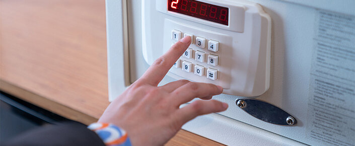 Safe im Zimmer
