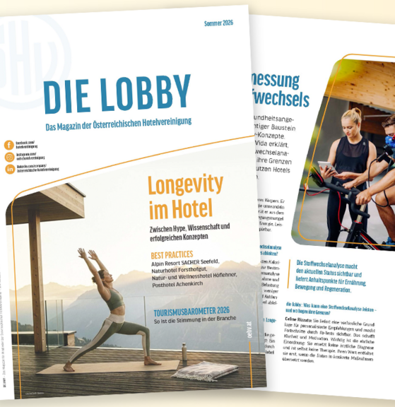 Longevity im Hotel. Jetzt in der neuen "lobby".