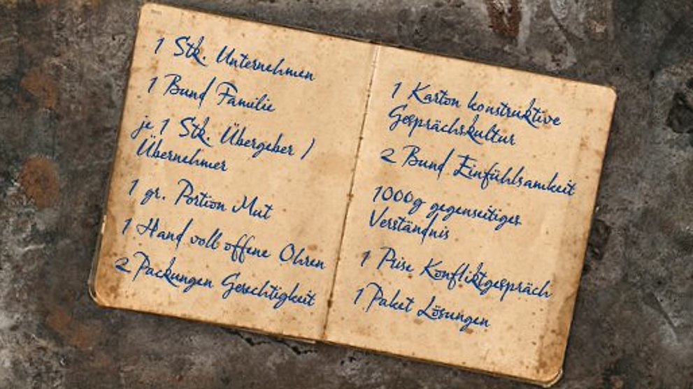 Praktikerseminar "Betriebsübergabe: Rezepte für eine erfolgreiche Unternehmensnachfolge"