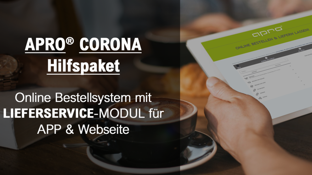 APRO® Lieferservice-Funktion: Lieferservice-App & Webseite zum einmaligen Sonderpreis für ÖHV Mitglieder