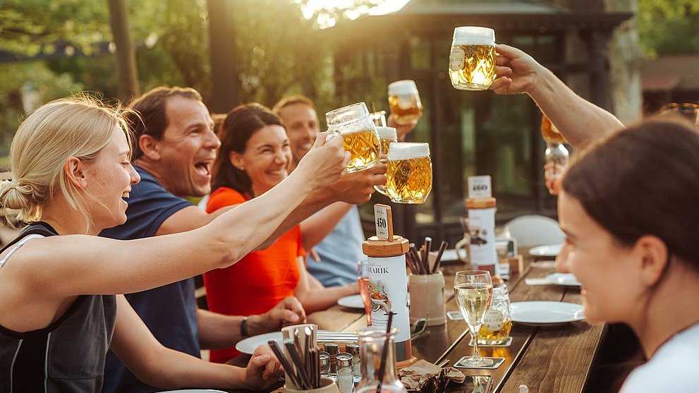 Sommerlicher Klimateller in der Luftburg - Kolarik im Prater