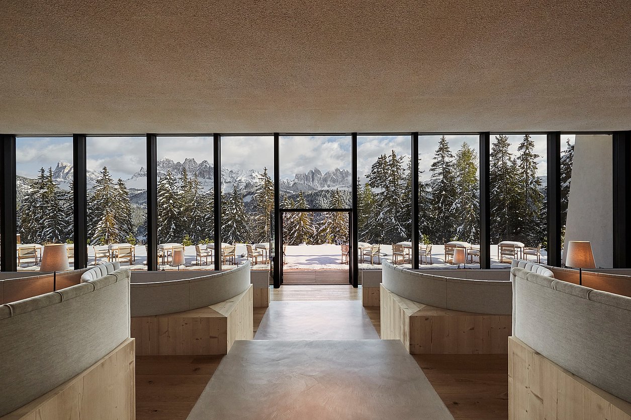Restaurant mit Ausblick Forestis Südtirol