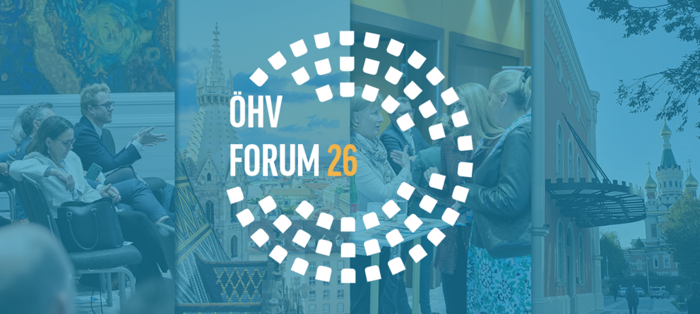 Logo ÖHV-Forum 2026 mit Bildcollage im Hintergrund