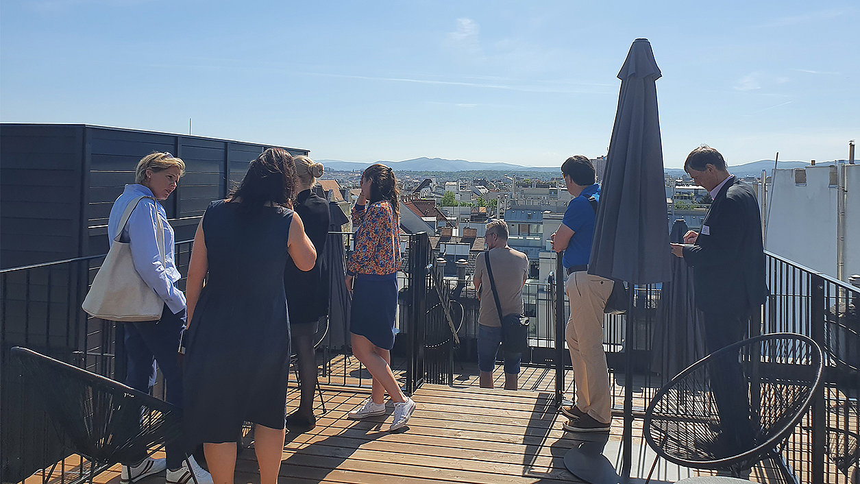 Terrasse des Hotels "Die Josefine"